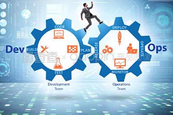 devOps軟件開發它的概念。